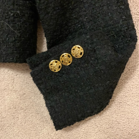 Zara Tweed Jacket Black size XS（fits US0- US4） - Picture 4 of 4